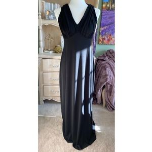 NWT Black Evening Gown PROM Dress Floor Length